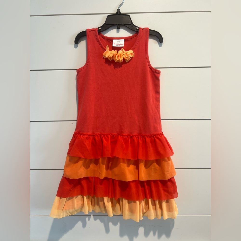 Hannah Andersson tiered summer tank Dress 130 cm (size 8)